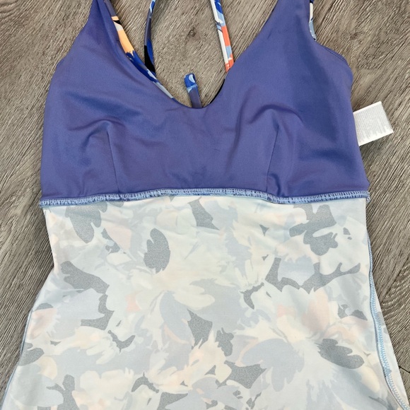 Athleta Floral Print Tankini Swimsuit Small top (up to full C), Medium bottoms - Picture 11 of 11